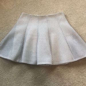 black and white skater skirt